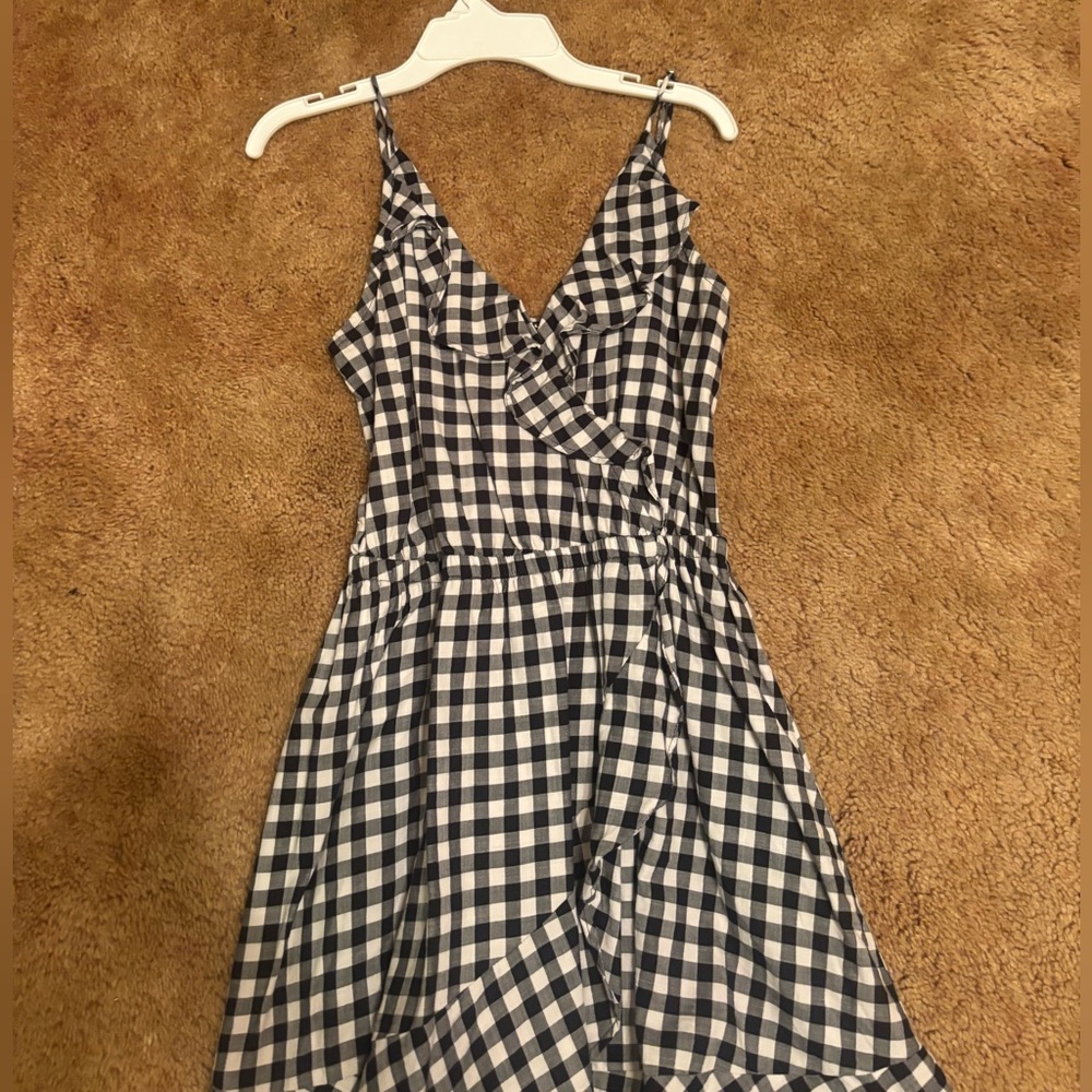 Express Monochrome Checkered Dress